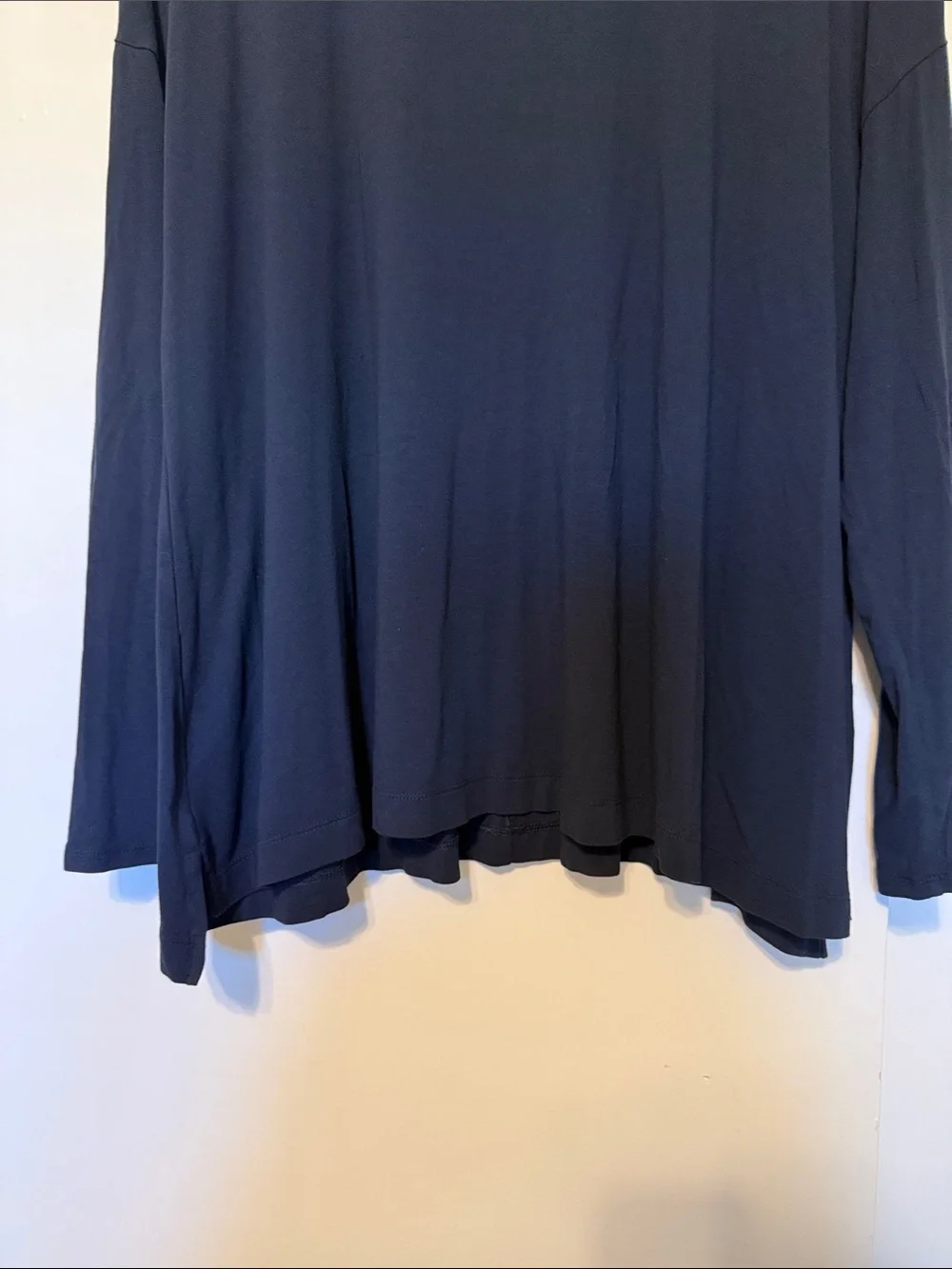 J. Jill Wearever Collection Turtleneck Slouchy Long Sleeve Navy Blue XL